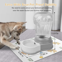1.6 Gallon Automatic Gravity Dog Water Dispenser, BPA-Free, Grey – Essentials for Dogs - Premiun 1.6 Gal+Non-Slip Mat - image 3
