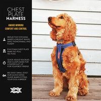 EzyDog Chest Plate No Pull Dog Harness, Escape Proof - Orange / X-Large - image 2