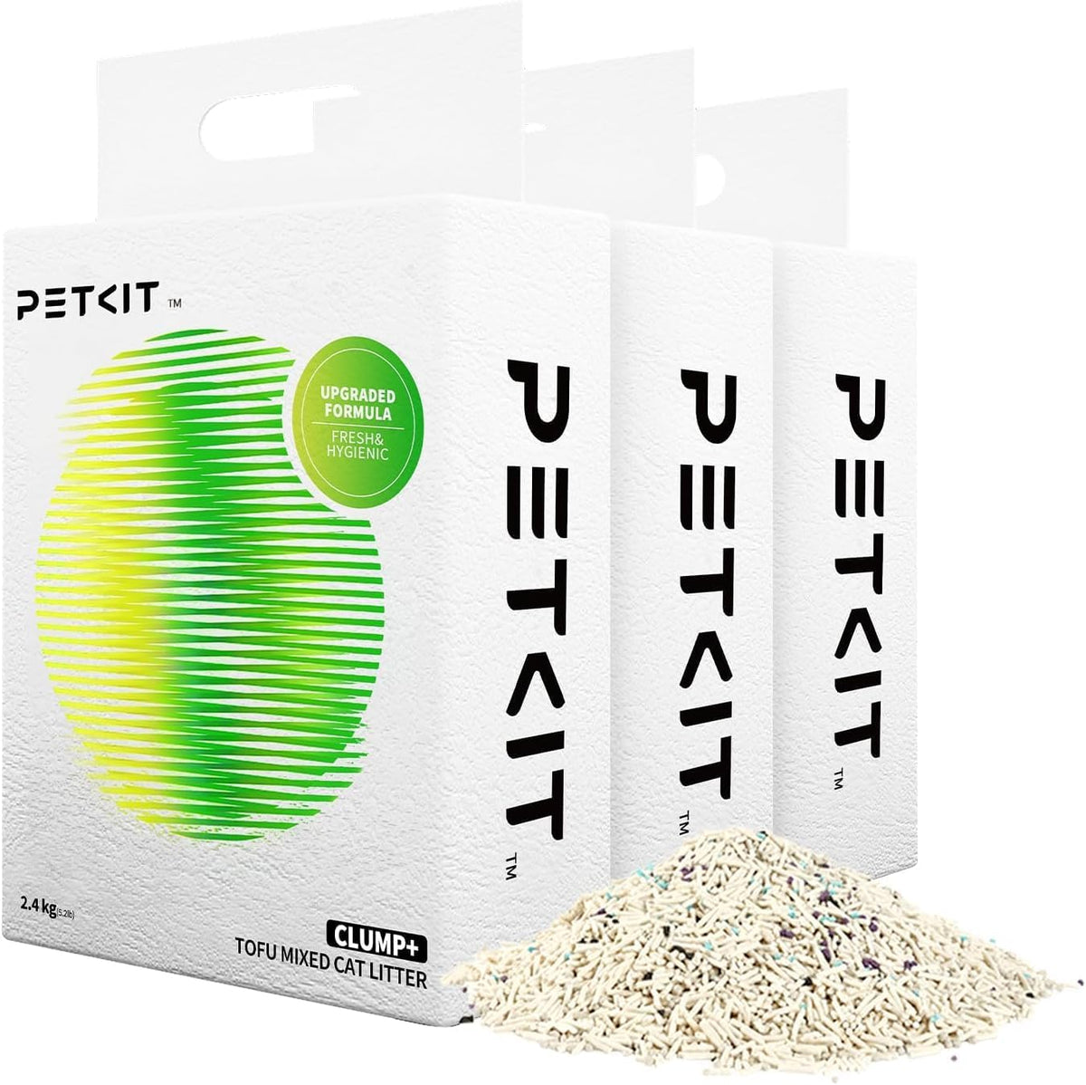 PETKIT Upgraded Clump+ Tofu Mixed Cat Litter, Water Flushable