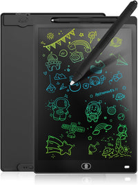 [2 Pack] Genialba LCD Writing Tablet 10-Inch Colorful Doodle Board - Black / 12 Inch / 1