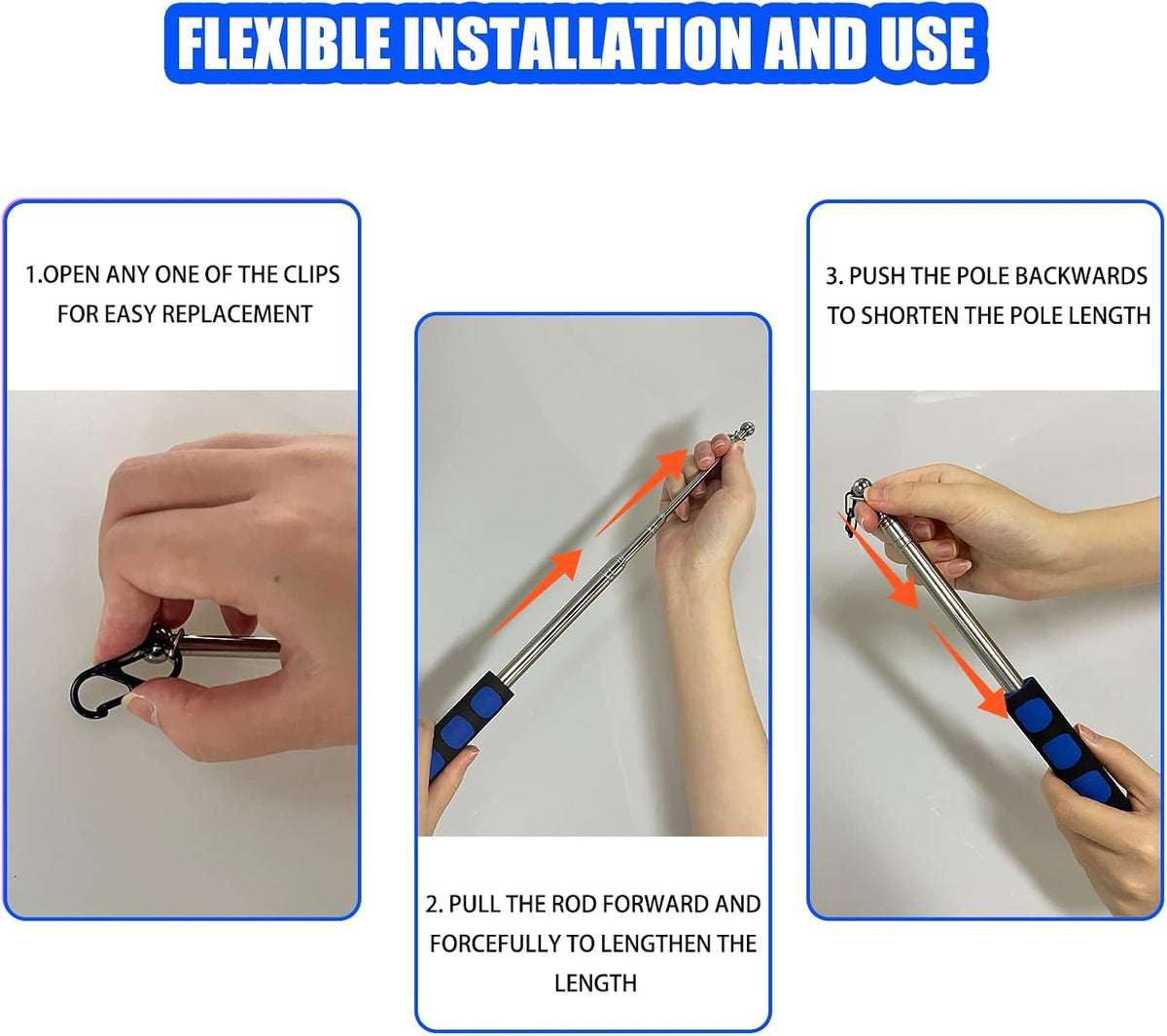 Retractable Cat Wand, Feather Teasers - image 3