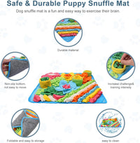 Snuffle Mat for Dogs, 15.4in Felt Wool for Small/Medium Pet Puzzle – Essentials for Dogs - Blue / 15.4"L x 15.4"W - image 2