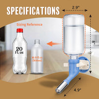 Choco Nose Patented No-Drip Dog Water Bottle/Feeder for Dogs/Cats - C570 Blue / Large Sized Dogs-16.9 fl.oz - image 4