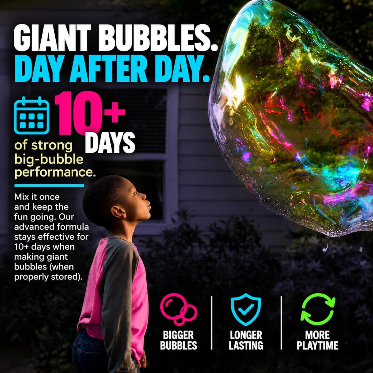 Bubble Solution Powder - Create Fun Bubbles with This Premium Bubble Mix - Works with Bubble Wands - image 2