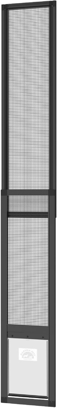 Hakuna Pets V2 Patio Pet Door Screen Insert Panel for Sliding Doors - Medium / Black