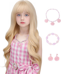 MUPUL kids long black braided wig with bangs for Halloween costumes - view 5