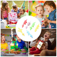 MEACAOFG 10 Pcs Slingshot Dinosaurs Finger Toys | Rubber Dinosaur Slingshot Toy Flicking Slingshot Dinosaur Finger Toys | Stretchy Flying Dinosaur | Sensory Fidget Toys | Novelty Gifts For Adults