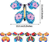 Sumind 5 Pcs Flying Butterfly Wind up Magic Butterfly Cards Toys - image 2