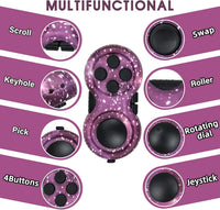 Original Fidget Toy Game, Rubberized Classical Controller – Fun for Kids & Family - 2 / Colorful/Purple Style - image 3