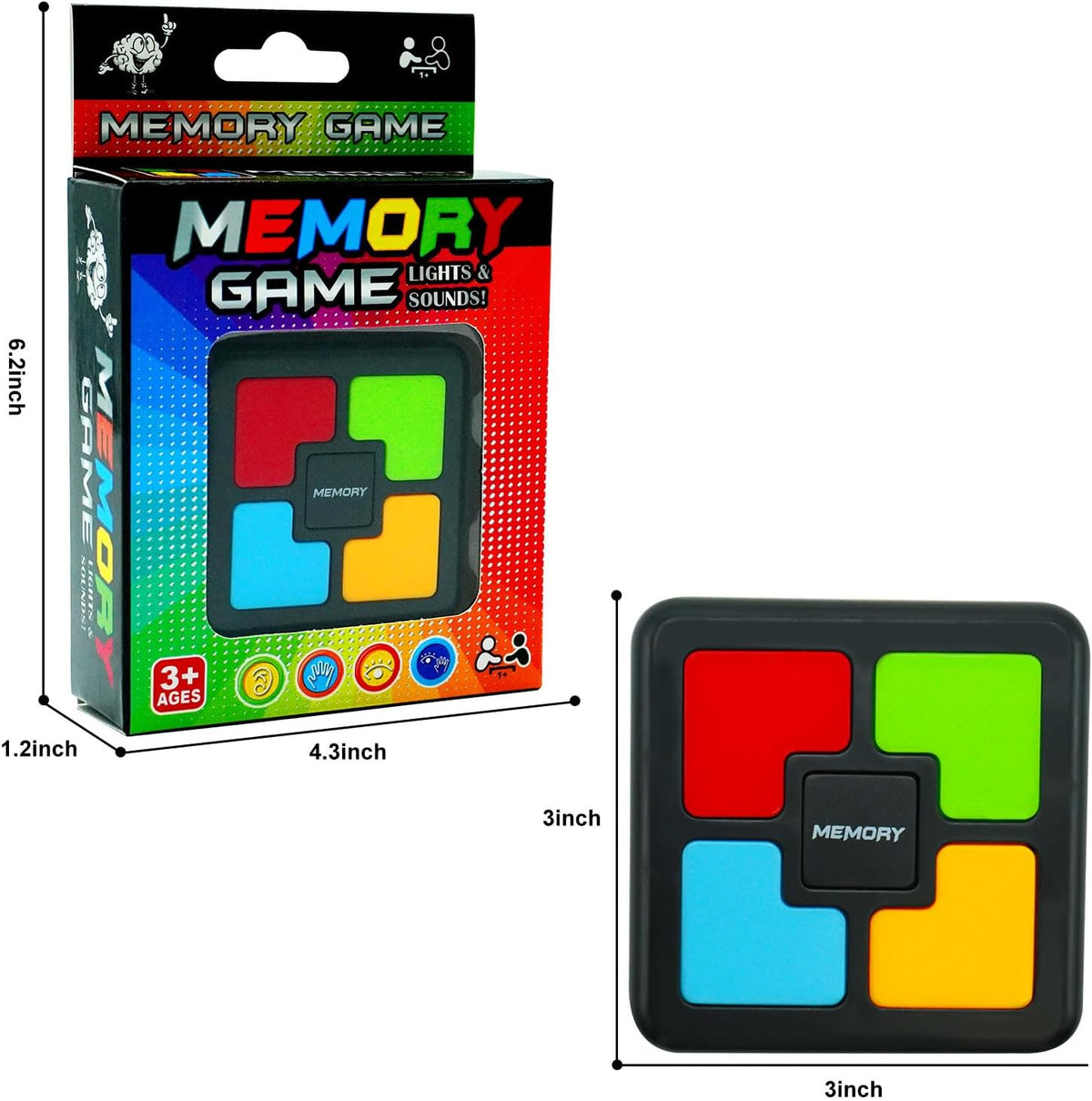 Gelabur Handheld Memory Games for Kids Ages 4-8 - SQUARE - image 4