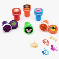 The Dreidel Company 24 self-inking Halloween stampers with pumpkin, bat, ghost and heart designs - view 6