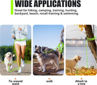 Long Dog Leash Reflective Rope Training Lead 15ft 30ft 50ft Check Cord – Essentials for Dogs - Light Green / 50ft x 3/8inch - image 4
