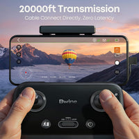 Bwine F7MINI 8K Photo 5.5" 1080P RC Screen Drones with Camera - Dark gray with orange - image 3