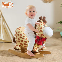 FUNLIO Unicorn Baby Rocking Horse - Yellow Giraffe - image 2