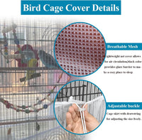 Large Bird Cage Seed Cather - 118*31.5in-White - image 4
