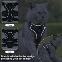 XL Cat Harness Escape Proof for Heavy Cats Adjustable for Extra Large - M / Turquoise - image 3