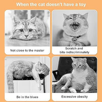 2Pcs Folded Cat Tunnel Toy for Indoor Cats,Collapsible Pet Spring Cat Toys with Feather Mouse Upgrade Interactive Toy Playing Tent for Puppy Kitten Accessories Home Self-Happy Cat Toys (Yellow)