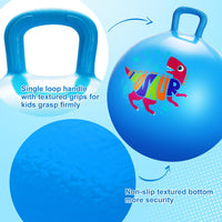 ZOOJOY 18 inch blue dinosaur hopper ball for kids with handle - view 15