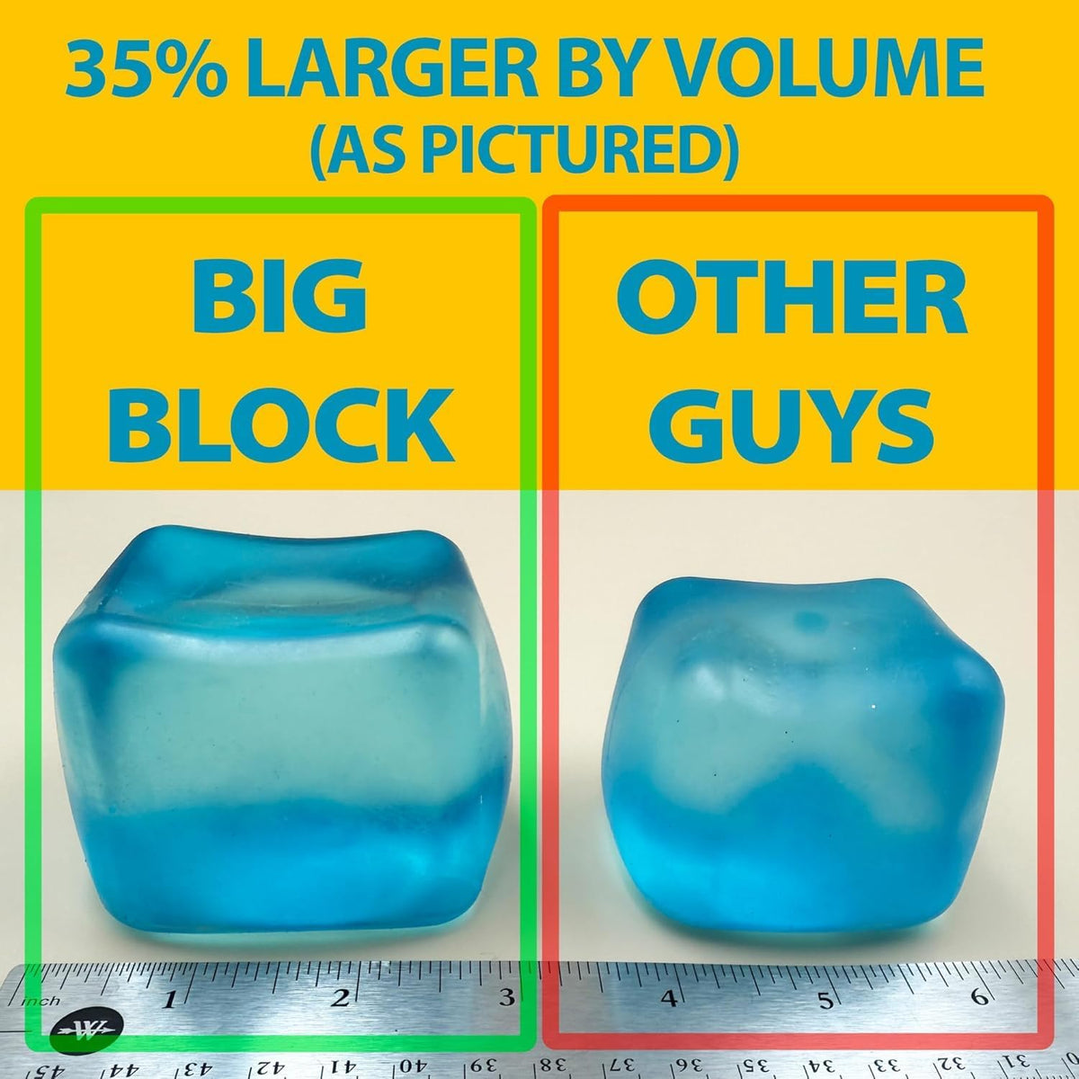 Original BigBlok Premium Stress Cube, Squishy Fidget Toy - Pack of 3 Cubes (Blue-purple-pink) - image 3