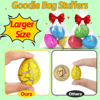 60PCS Small Hatching Dinosaur Eggs for Dinosaur Birthday Party Favors - 30PCS-Larger - image 2