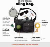 Cleverpup Walk & Train 2-in-1 Dog Walking Bag, Hands-Free - Leopard - image 3