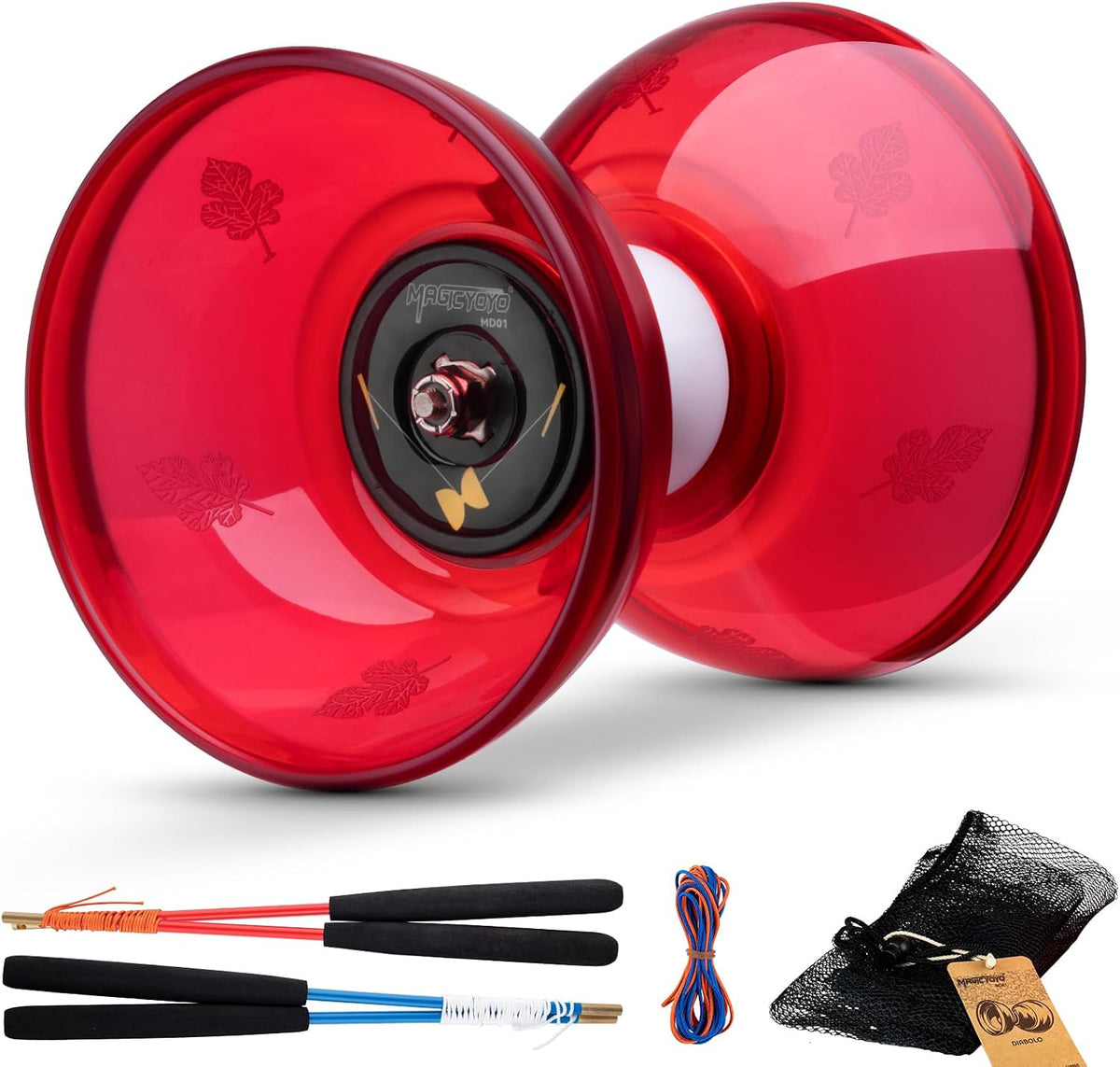 MAGICYOYO 4-inch triple bearing diabolo yoyo for kids with hand sticks - view 3