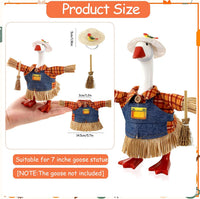 7 Inch Mini Desk Goose Outfits - Fall Color（scarecrow） - image 3