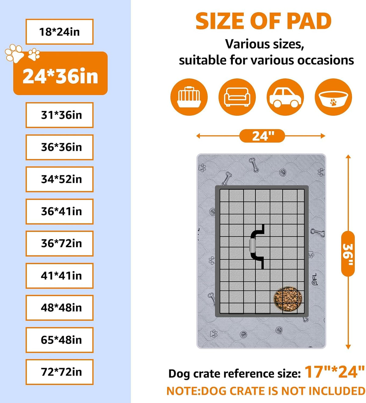 Washable Pee Pads for Dogs - 24X36" (Pack of 2) - image 2