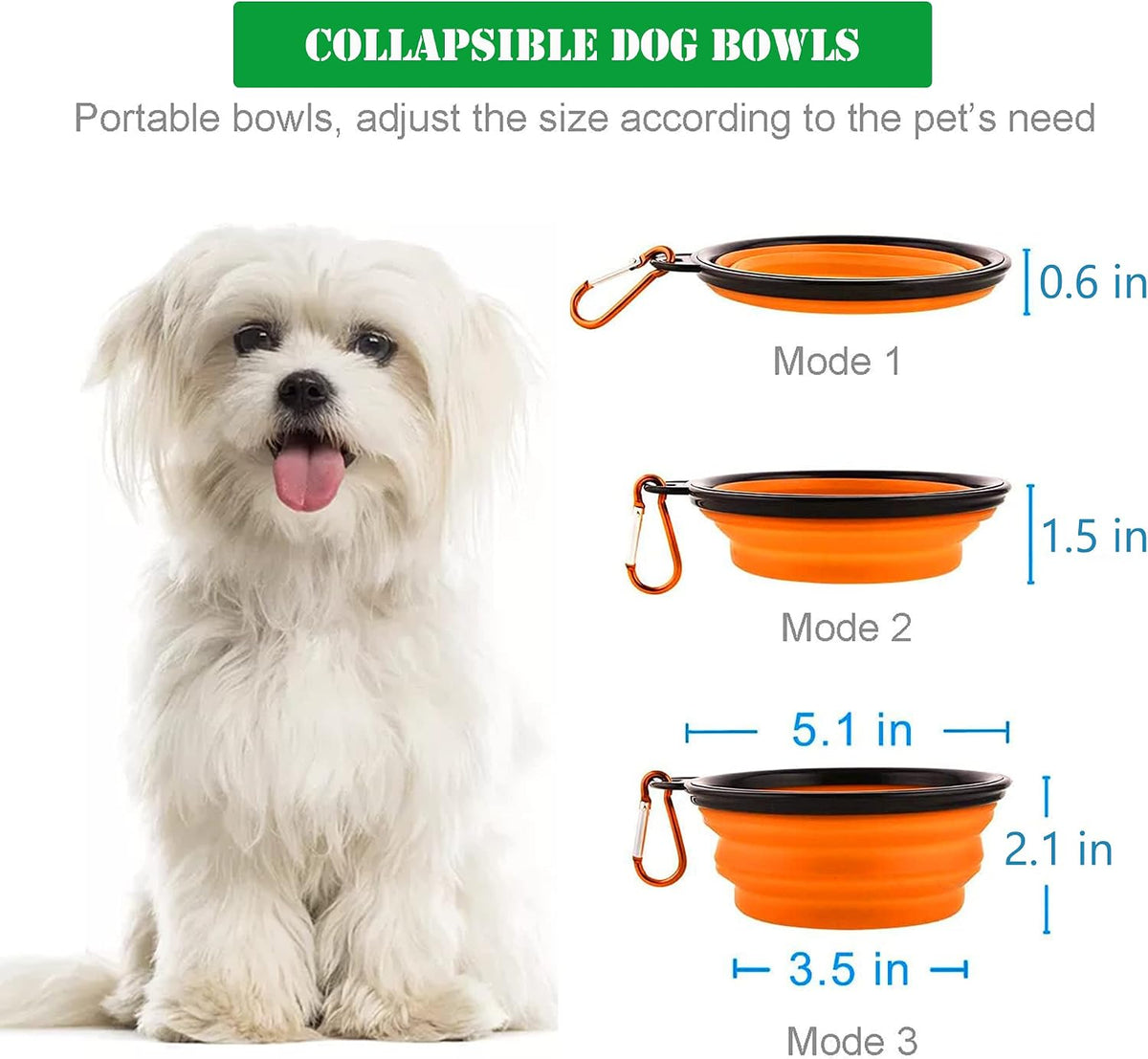 Dog Pool Floats Set, Dog Float Raft with Collapsible Dog Bowl - Green - image 4