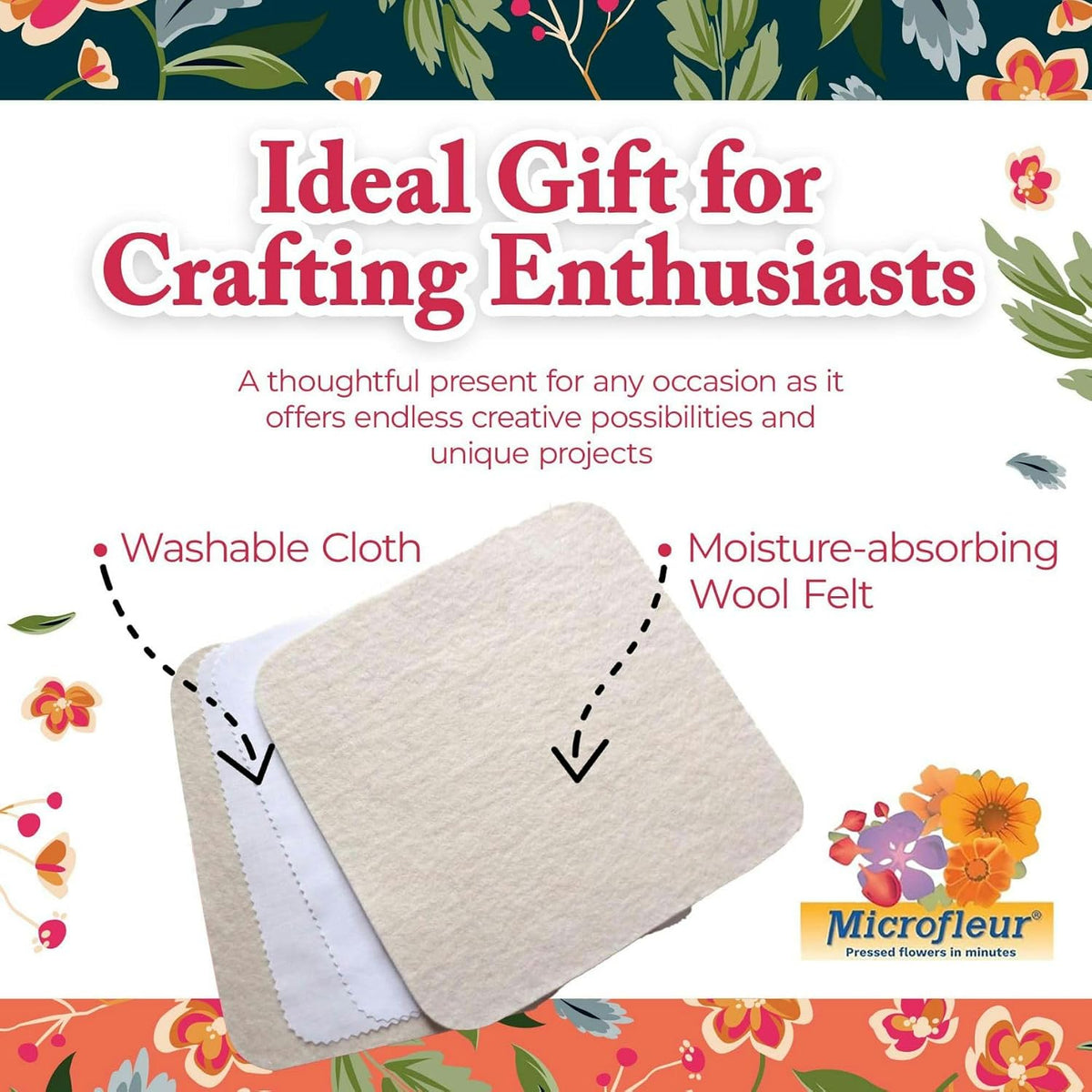 Microwave Flower Press Kit - 9 inch Refill Pack - image 3