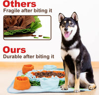 Snuffle Mat for Dog Puzzle Toys Interactive Pet Food Mat Cat Feeding - Coffee Green - image 4