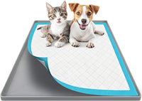 Silicone Dog Pee Pad Holder for 24 x 24 in Pads, Leak-Proof Tray – Essentials for Dogs - 34"L x 22"W