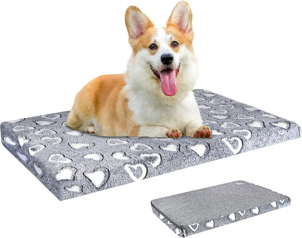 VANKEAN Waterproof Reversible Crate Mat Cool/Warm Washable Joint - M / Grey