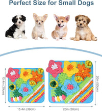 Snuffle Mat for Dogs, 15.4in Felt Wool for Small/Medium Pet Puzzle – Essentials for Dogs - Blue / 20"L x 20"W - image 2