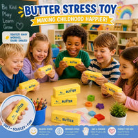 Fuzz Ball Squishy Stress Ball - Butter-1pcs - image 3