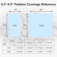 SIDONG 5 LB White River Rocks, 0.3-0.5 Inches Matte Pebbles for Indoor Plants, Aquarium Rocks Used in Fish Tank, Decorative Stones for Plants, Vases, Home Décor, Crafting, Garden Landscaping