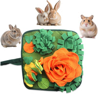 Rabbit Foraging Mat Bunny Snuffle Mat for Small Animal Puzzle Toy – Essentials for Small Pets