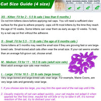 VICTHY 100pcs Cat Nail Caps - Extra Small - image 3