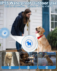 Dog Door Bell for Potty Training - White – 2 Buttons + 2 Receivers - image 3