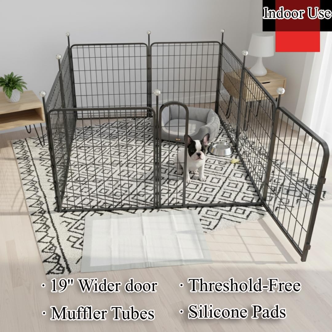Dog Play Pen Indoors/Outdoor - 2 Add-On Panels / 24'' High - image 3