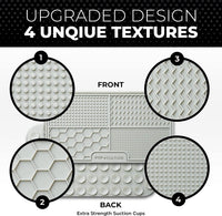 Dog Lick Mat for Dogs, Feeding Pad for Anxious Pets Plus 4 Different Puzzles for Mental Stimulation - 2 Pack / Grey - image 2