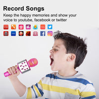 Microphone for Kids, Voice Changing Karaoke Micorphones Boys Girls Gifts for Kids Party Singing - Purple - image 4