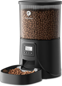 Automatic Cat Feeder: 4L Timed Cats Food Dispenser Programmable – Essentials for Cats - Black