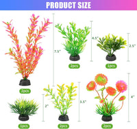 AQUANEAT Artificial Fish Tank Plants - Pink - image 3