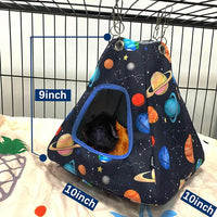 Ferret Rat Hammock Tent Hanging Tunnel Cage Accessories Set for Small - Galaxy Black - image 3