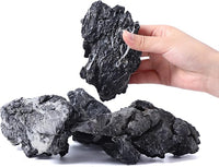 2-6 Inches Natural Seiryu Stone 4 PCS Aquarium Rocks for Aquascaping, Aquarium Landscaping, Terrariums, Fish Tank Decoration, Vivariums, Paludarium, Reptile and Amphibian Enclosures