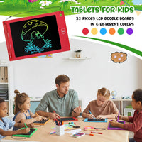 Zhehao LCD writing tablets for kids, 32 colorful 8.5 inch erasable doodle boards - view 18