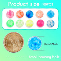 Sumind 100 Pcs 0.78 Inch Kids Small Bouncy Balls Bulk for Party Favor - 0.78 inch / 500 - image 2