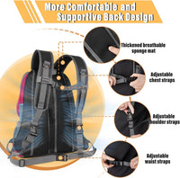 Dog Front Carrier Backpack, Adjustable Breathable Dog Backpack – Essentials for Dogs - Rose / Large (9-13.5lbs) - image 4