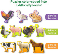 Skillmatics Step by Step Jigsaw Puzzles, Toddler Toys & Games - 1. Farm Animals - image 3